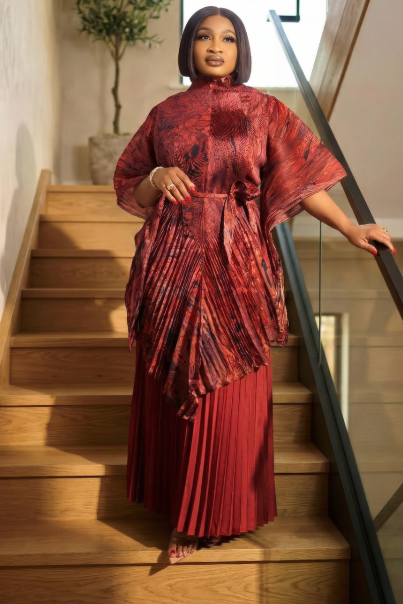Soraya Pleated Two-Piece Set