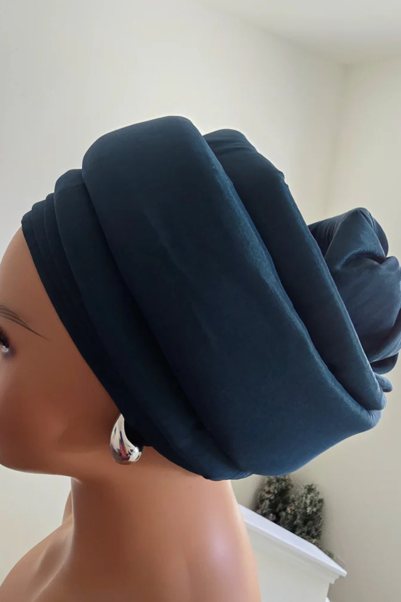 Rich Aunty Taffetta Gele Cap Turban