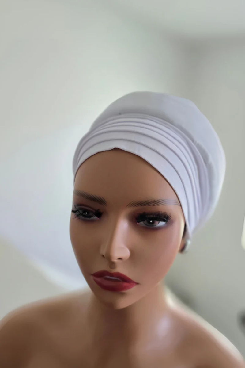 Rich Aunty Taffetta Gele Cap Turban