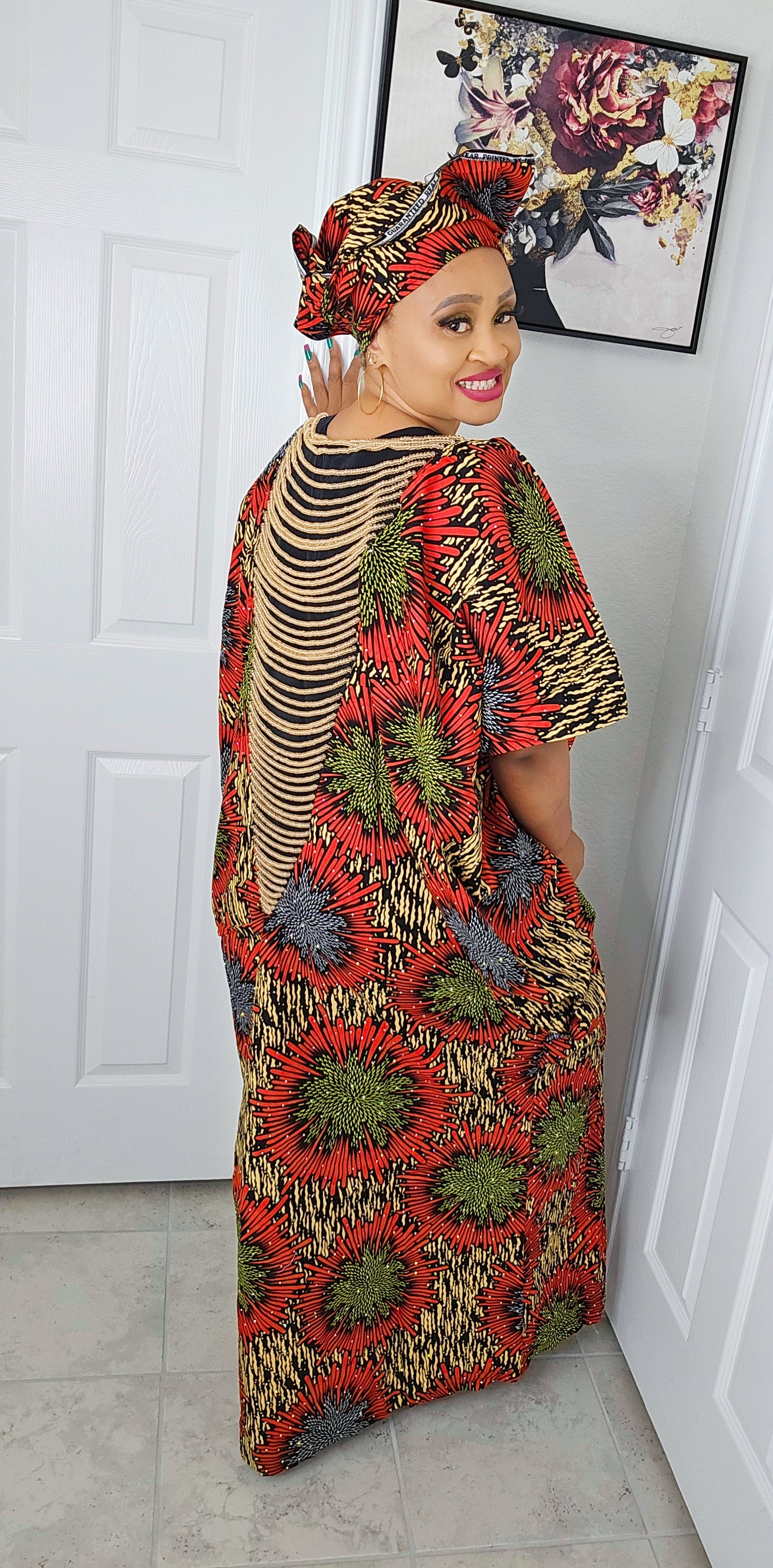 Imade Embellished Beaded Crysyal Agbada Bubu