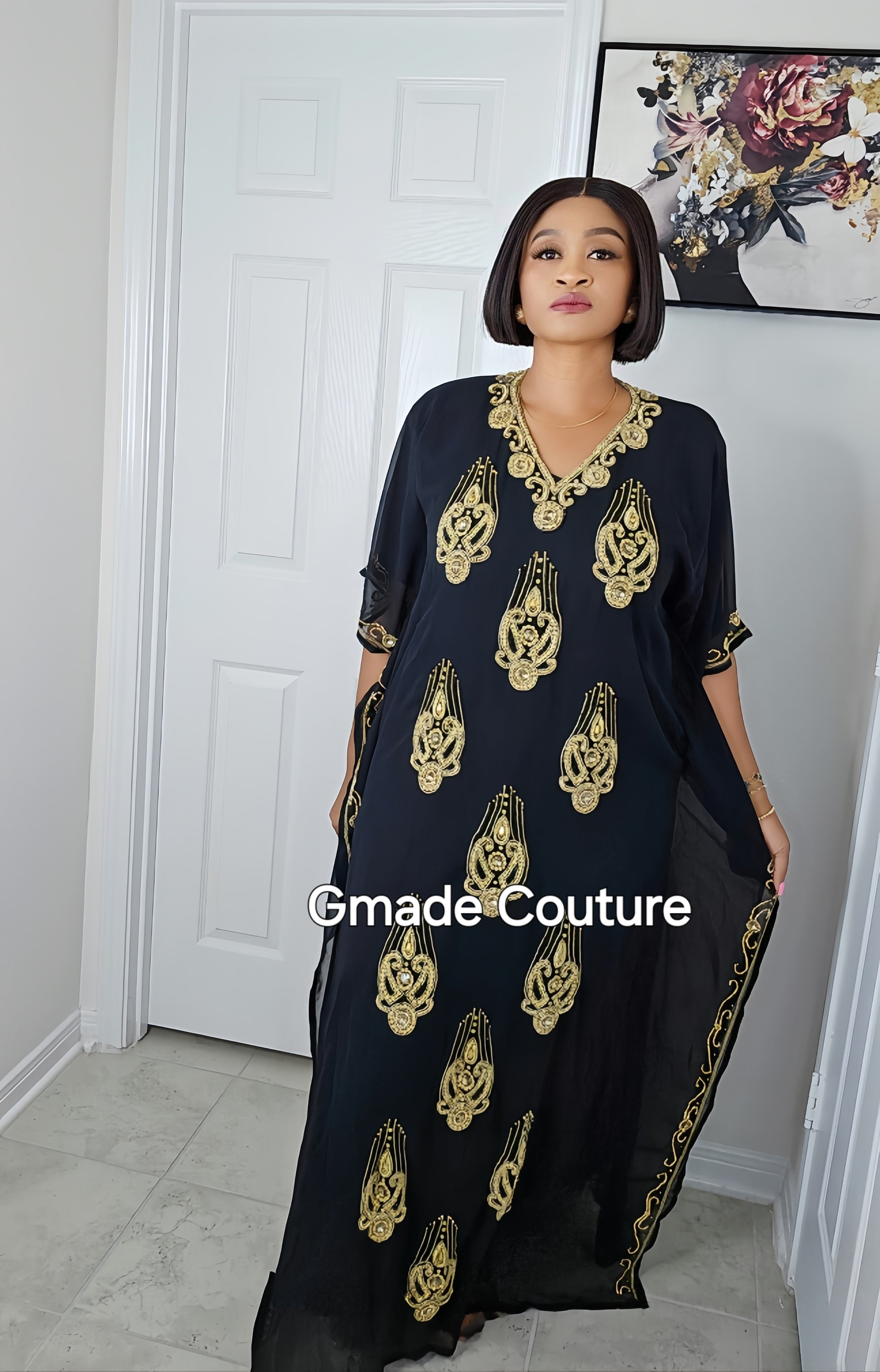 NADIA SWAROVSKI  KAFTAN