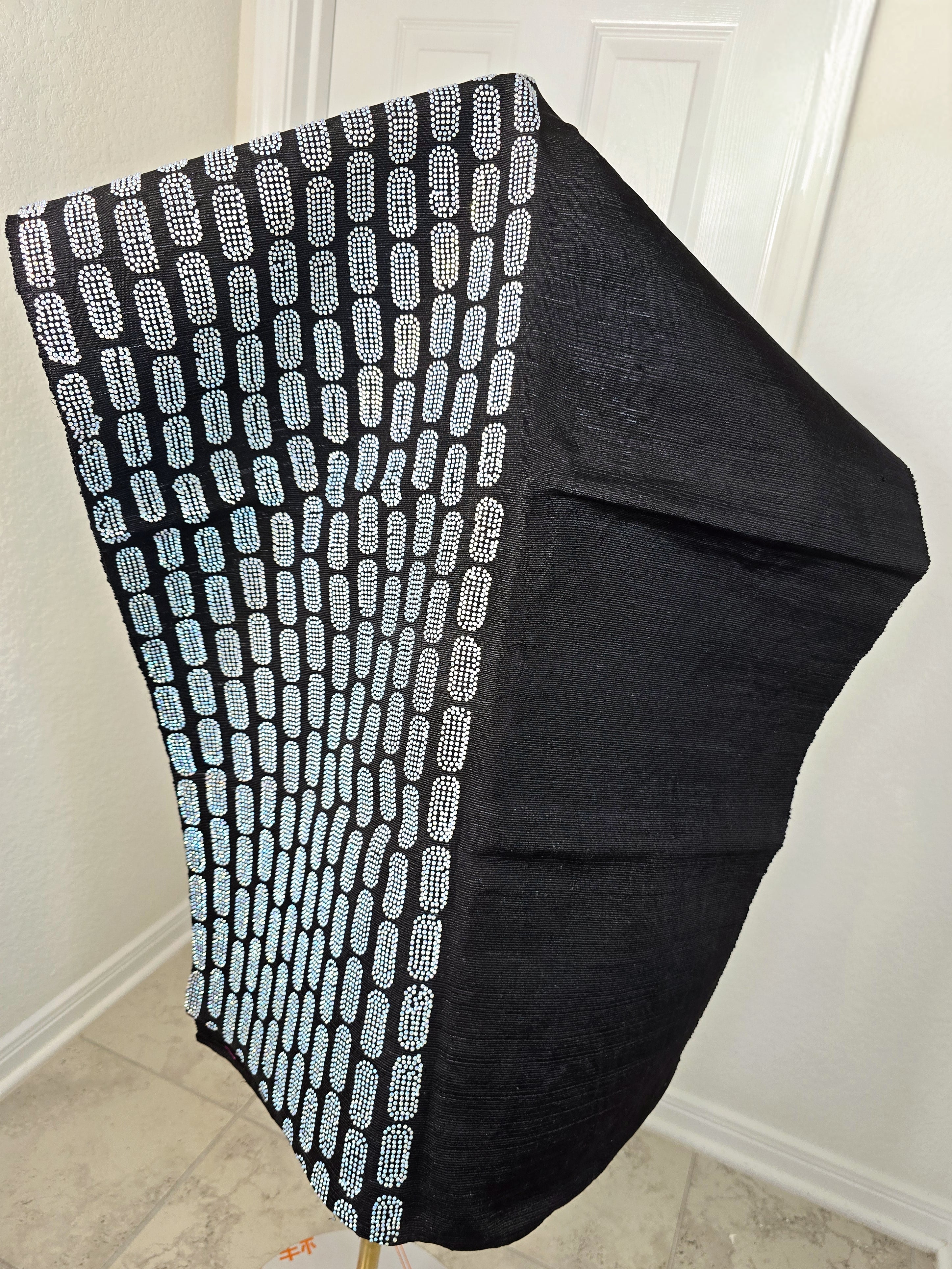 CELEBRANT LUXURY WITH METALLICS RHINESTONES AND CRYSTALS ASO OKE HEADTIE GELE