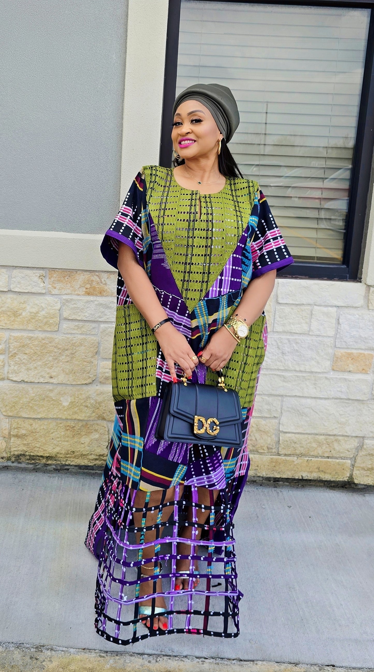 Rich Aunty Bubu – Aso-Oke Patched Design Edition