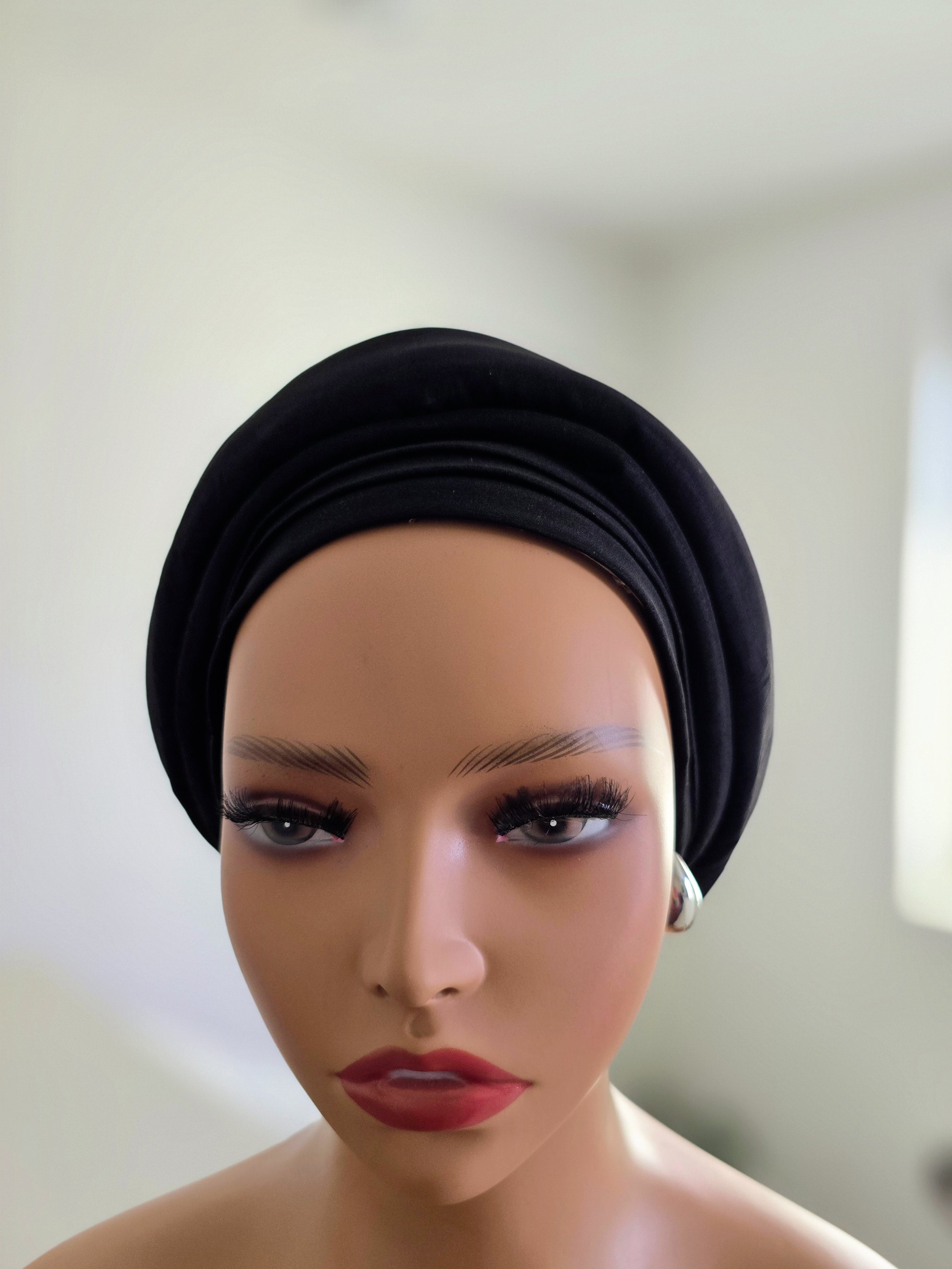 Rich Aunty Taffetta Gele Cap Turban