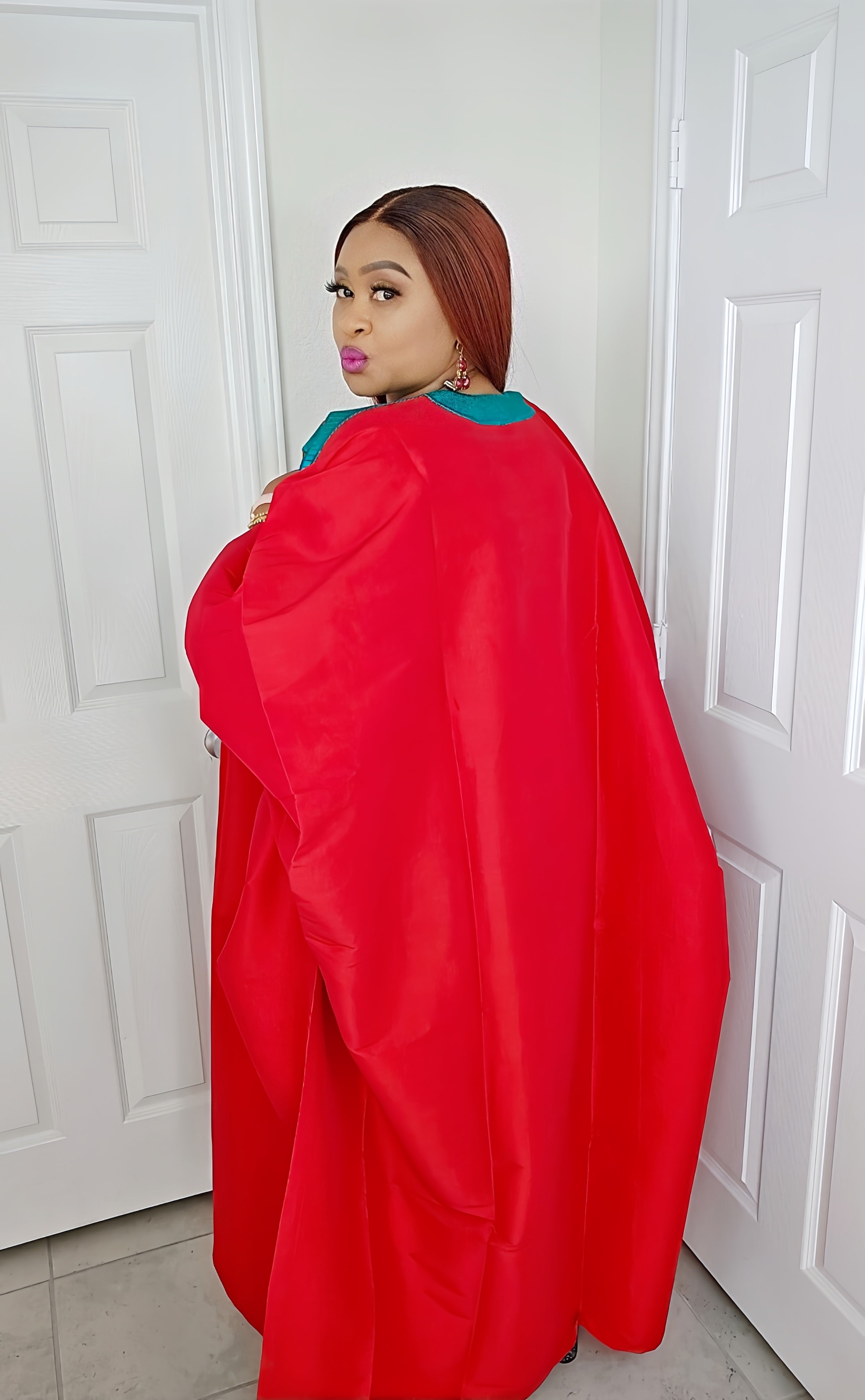 Omalicha Rich Aunty Embroidered Bubu Dress Agbada Kaftan