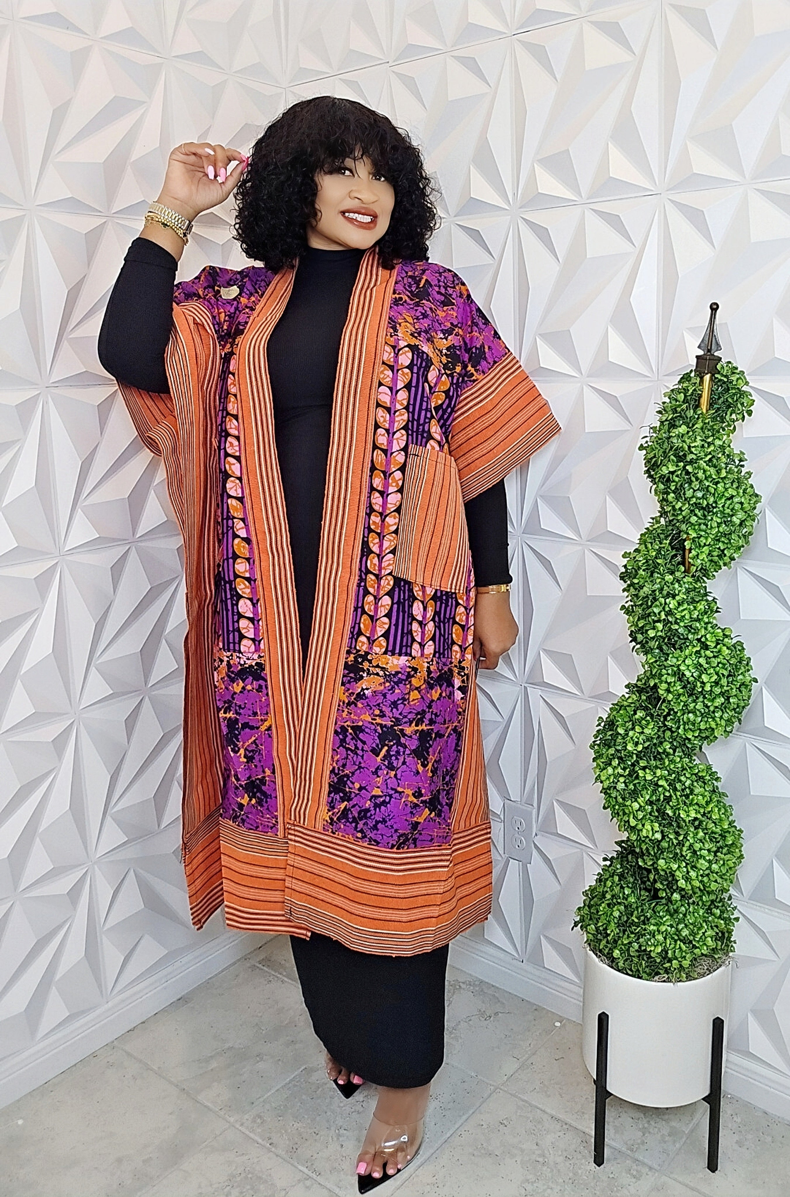 The Luxe Ankara Kimono