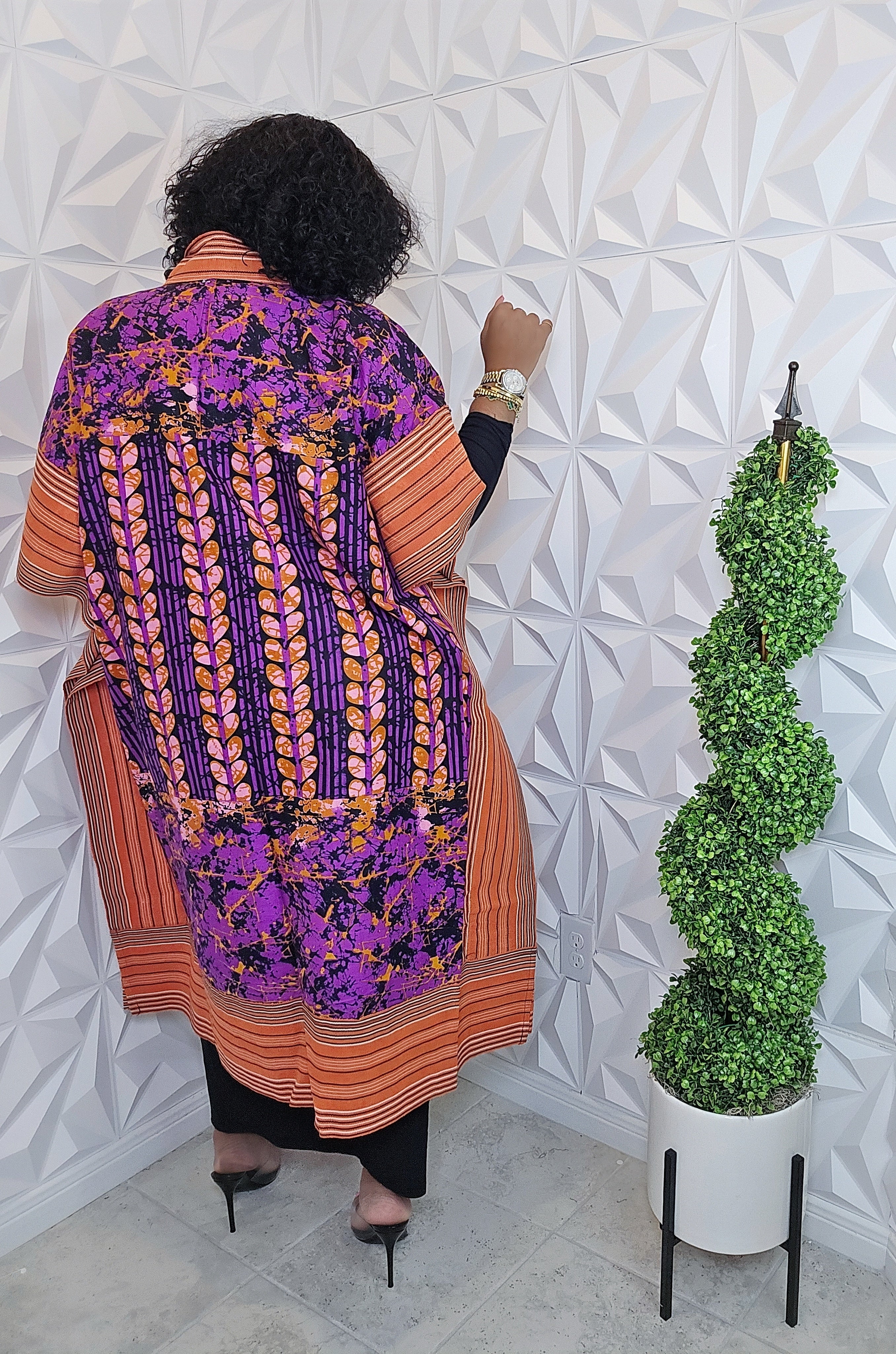 The Luxe Ankara Kimono