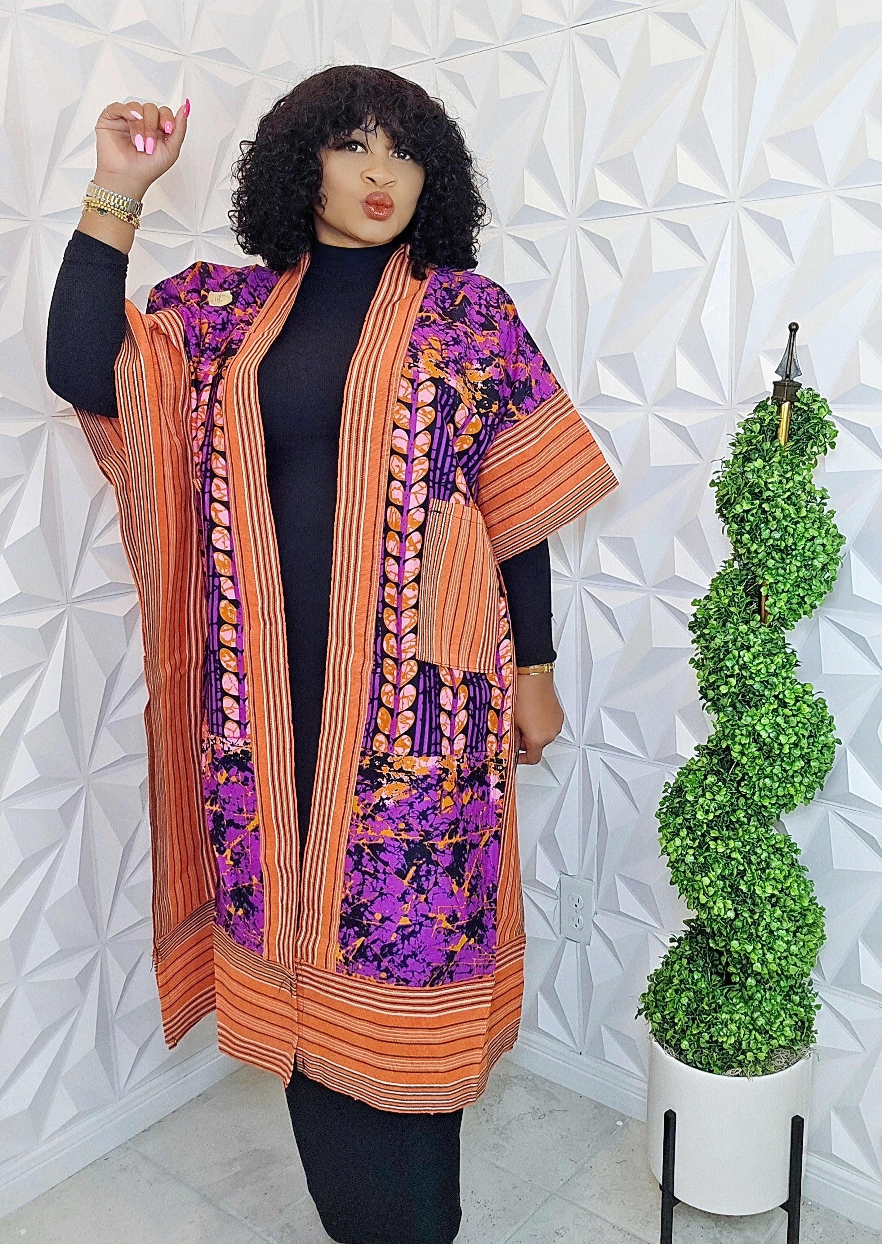 The Luxe Ankara Kimono
