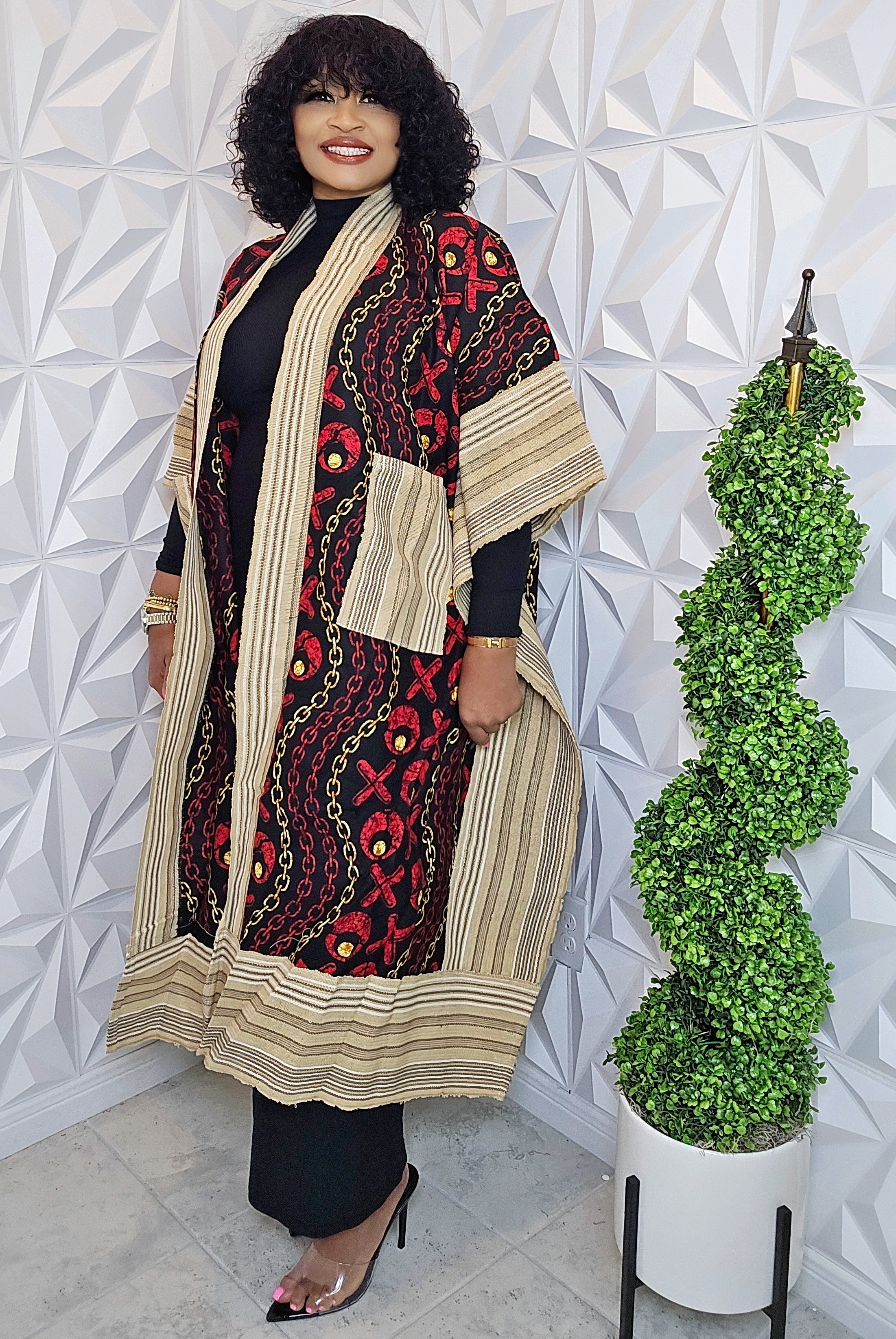 The Luxe Ankara Kimono