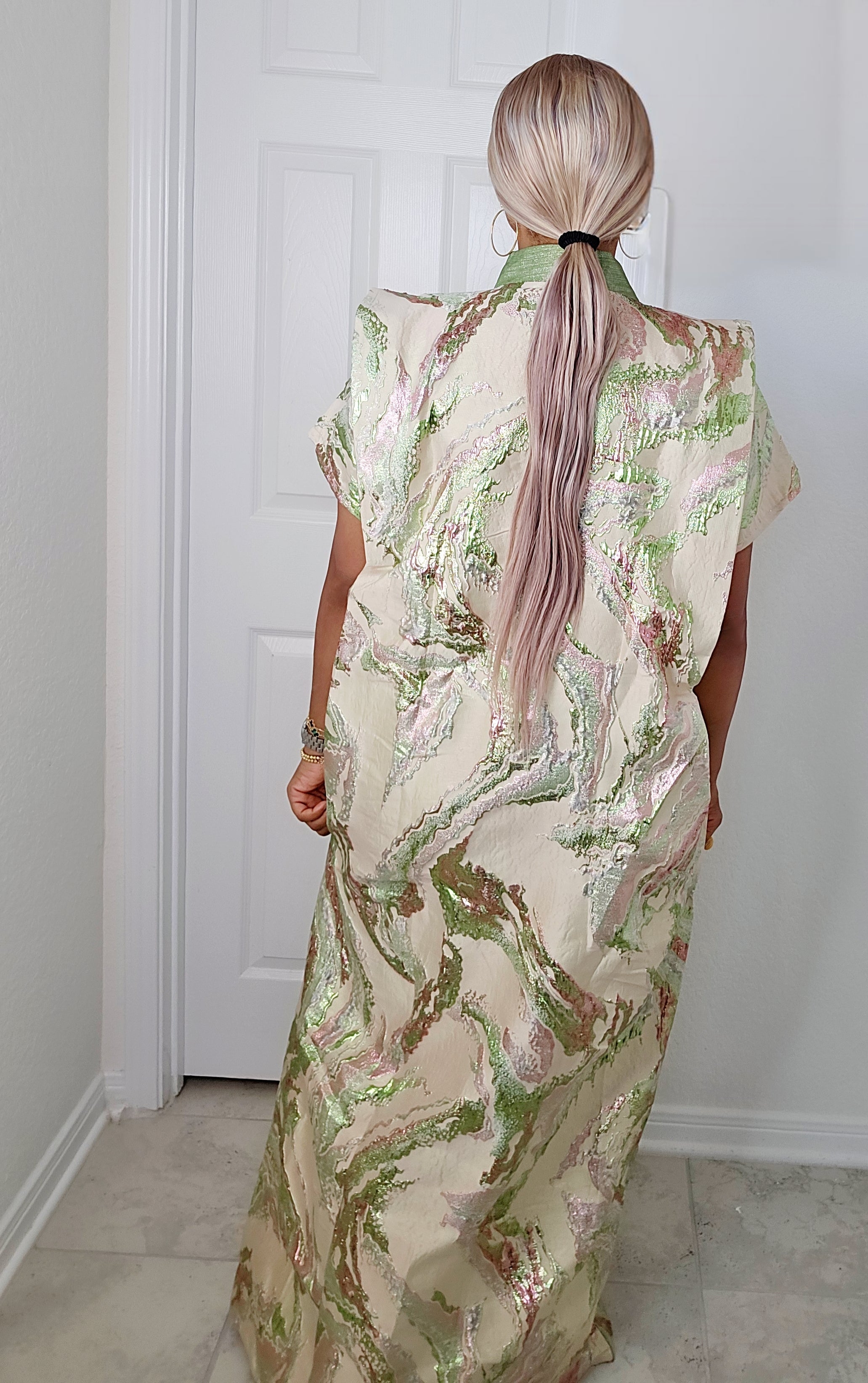 European Brocade Agbada Bubu Dress Kaftan