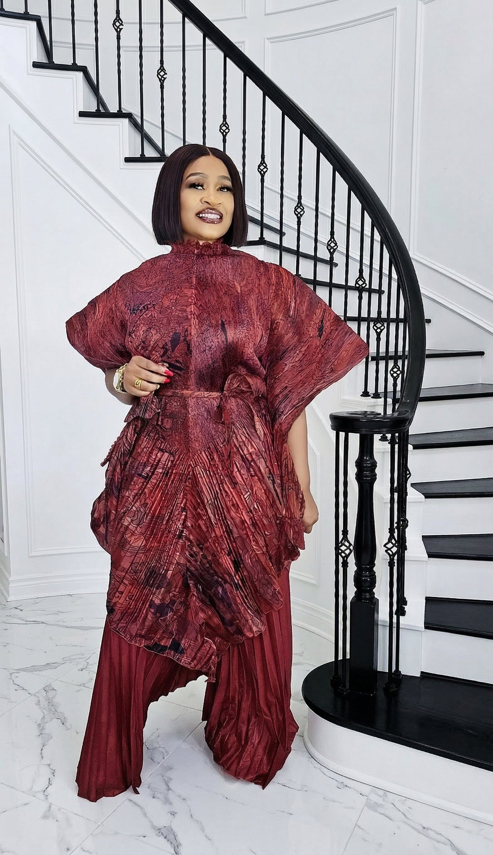 Soraya Pleated Two-Piece Set