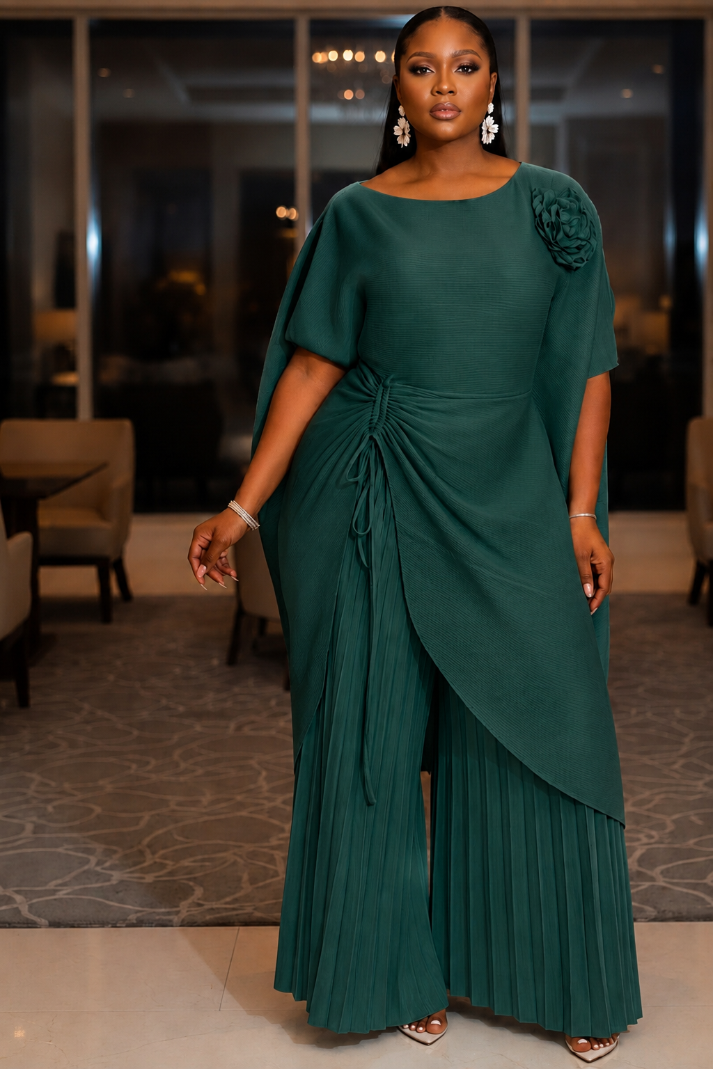 Lumi Two-Piece Tunic and Palazzo Pant Set