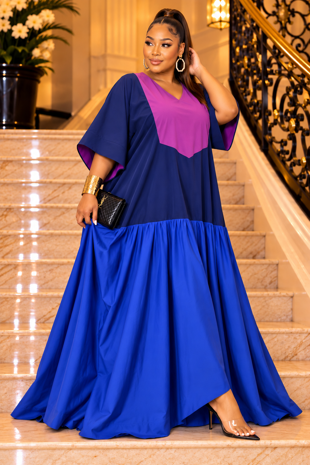 The Amara Colorblock Maxi