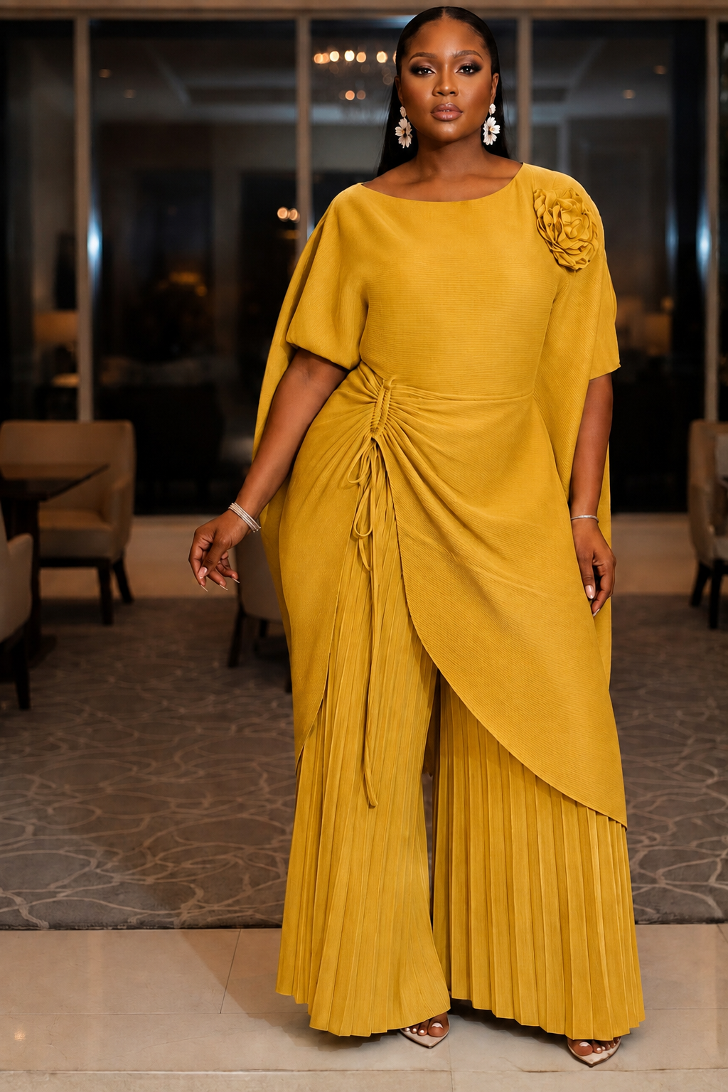 Lumi Two-Piece Tunic and Palazzo Pant Set