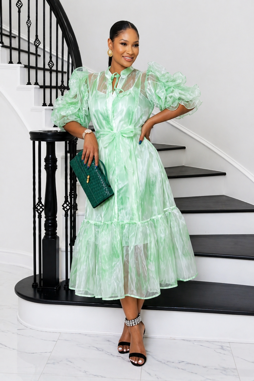 Aura Organza Dress