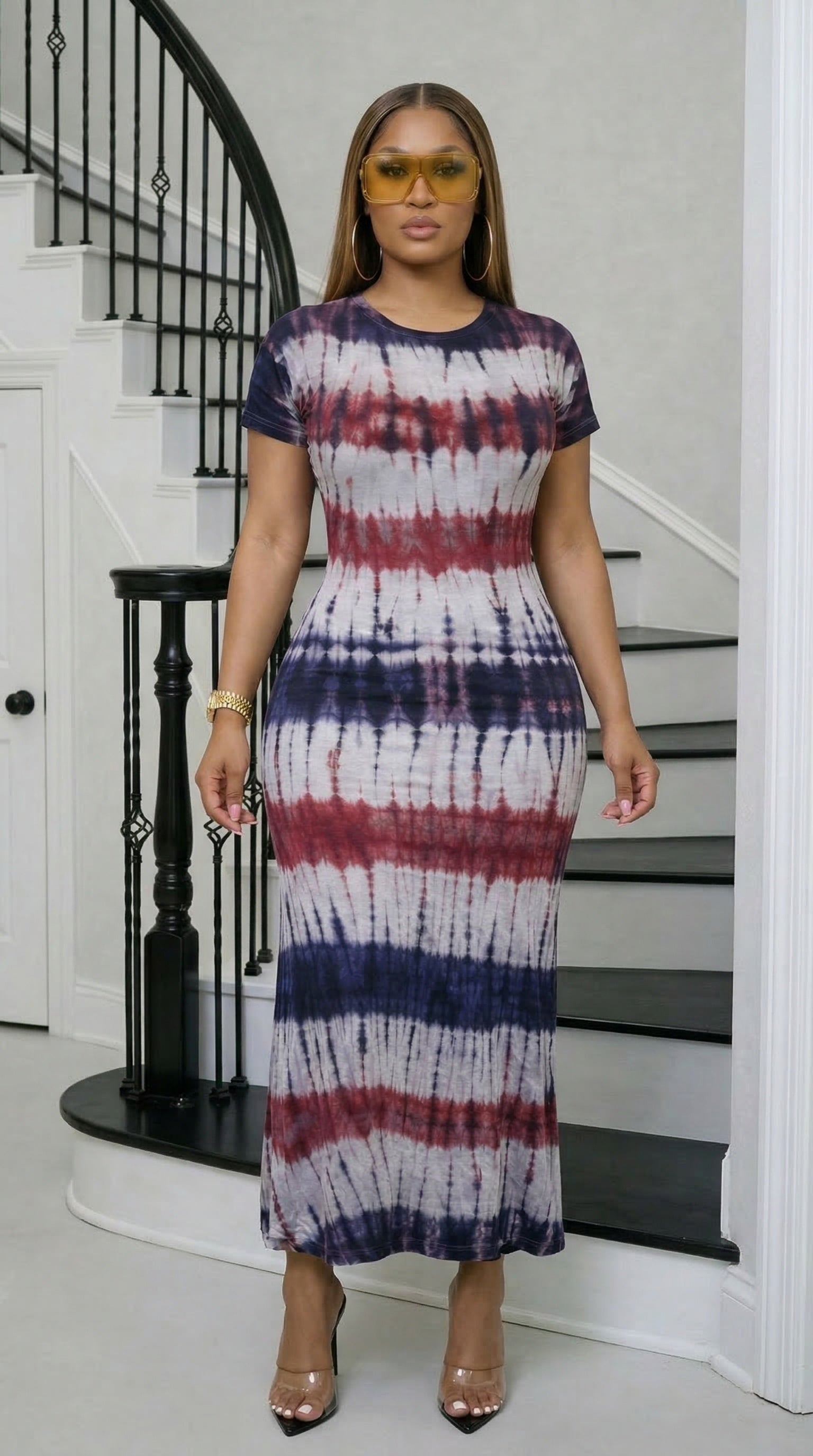 Lola Adire Dress
