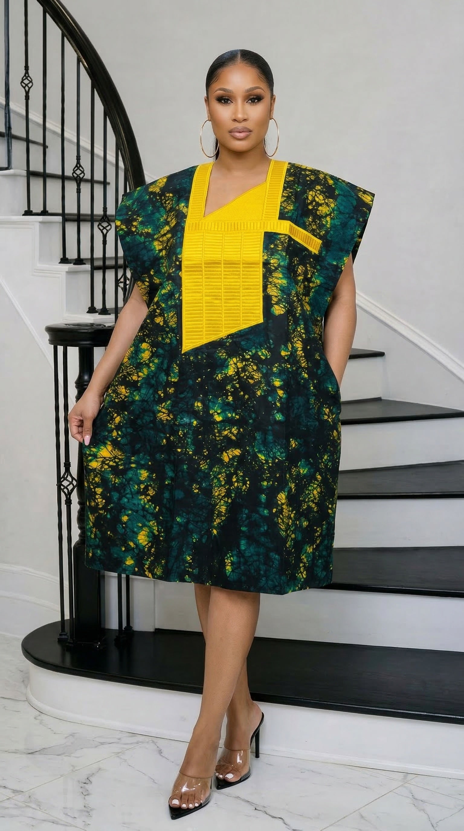 Kemi Ankara Kampala Dashiki Bubu SHORT