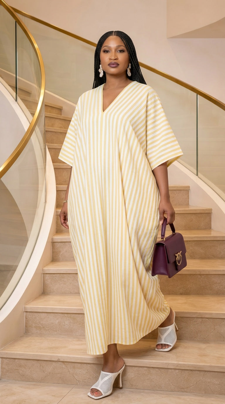 SOLA Flow Linen Bubu Kaftan