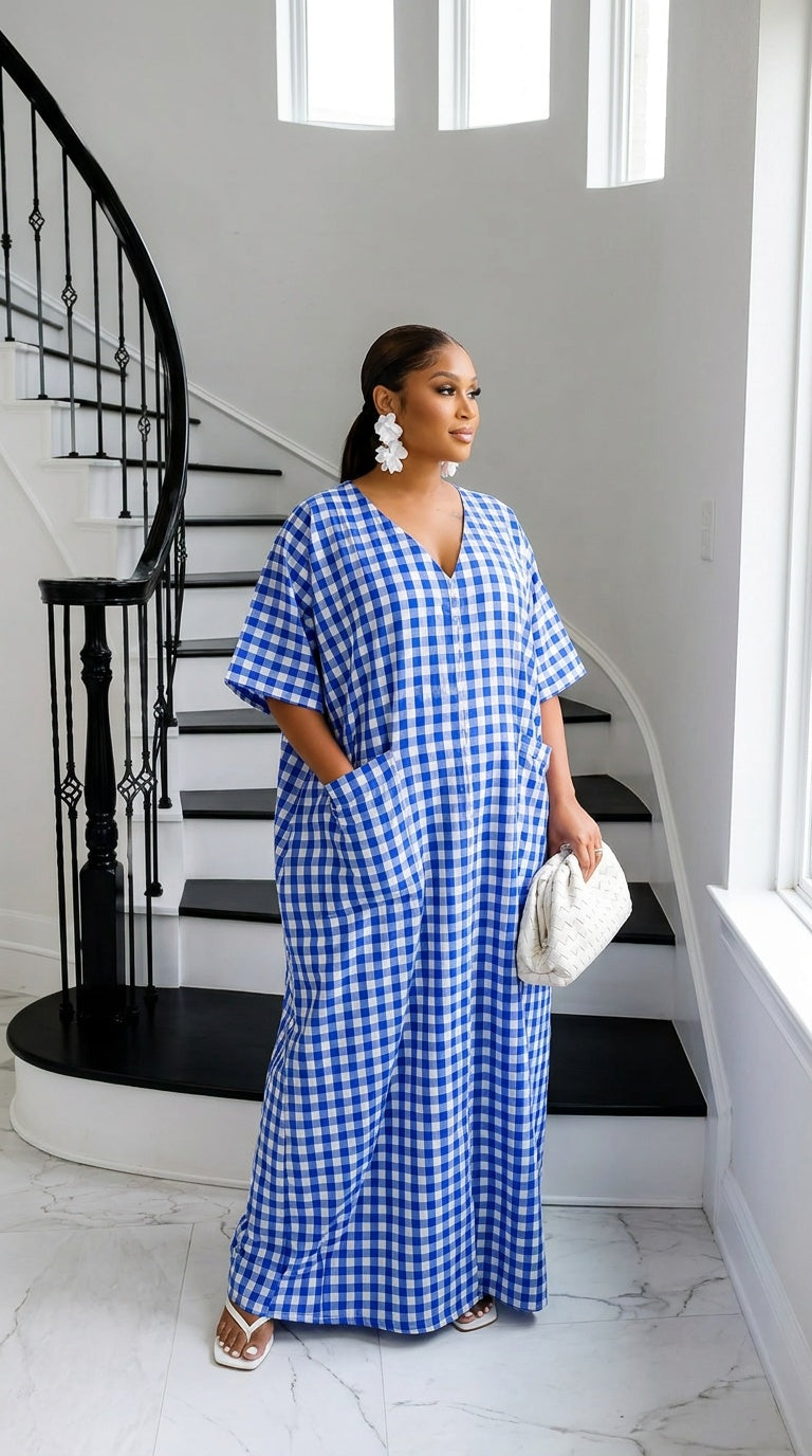 Heritage Luxe Gingham Bubu – Riviera