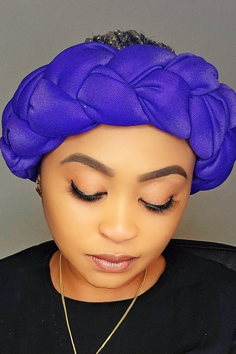 Gmade Braided Turban Twist Headband - Purple