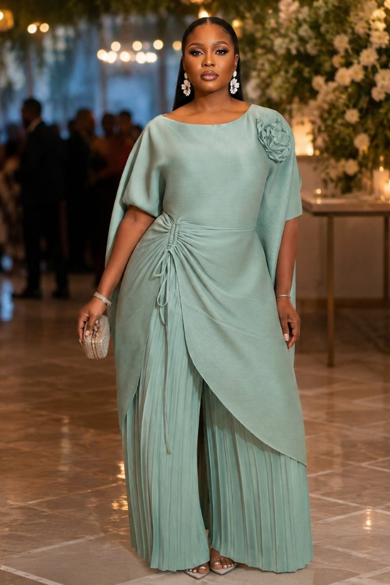 Lumi Two-Piece Tunic and Palazzo Pant Set