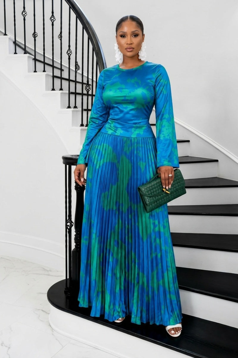 The Aura Statement Pleated Gown