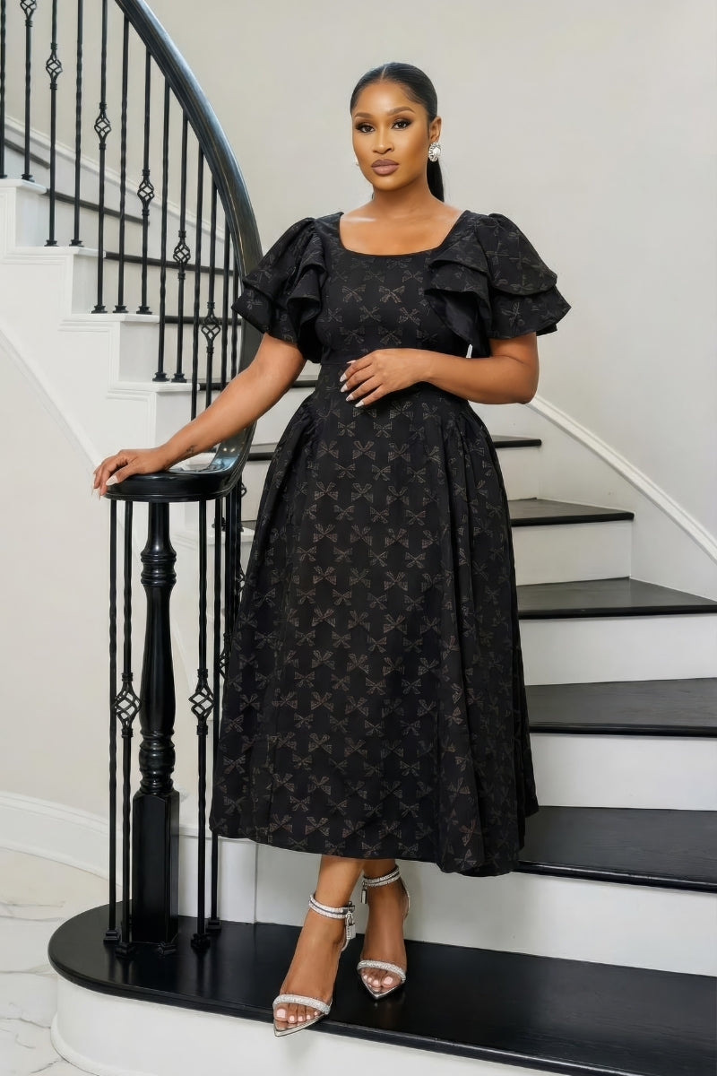 Elora Statement Midi Dress