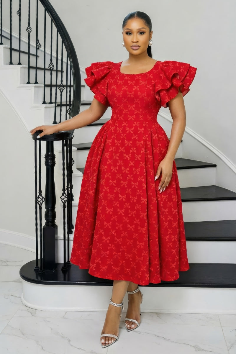 Elora Statement Midi Dress