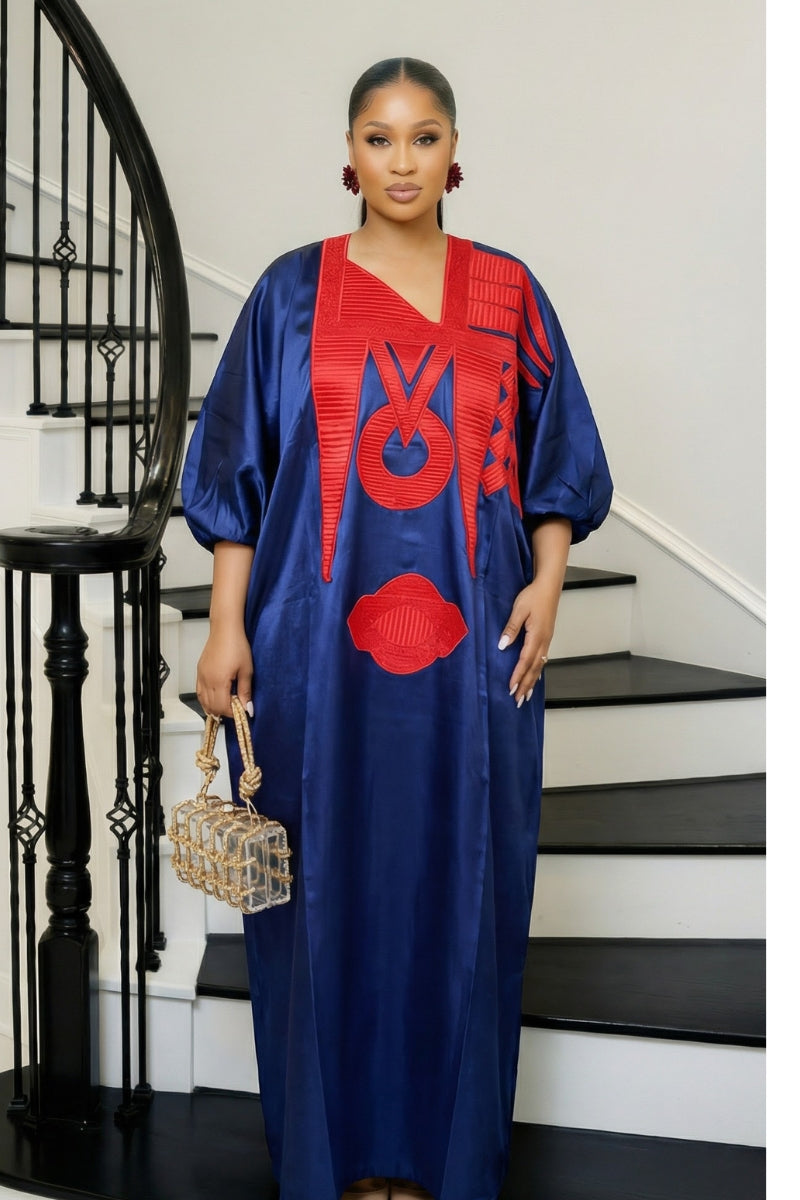 Omalicha – Rich Aunty Embroidered Bubu