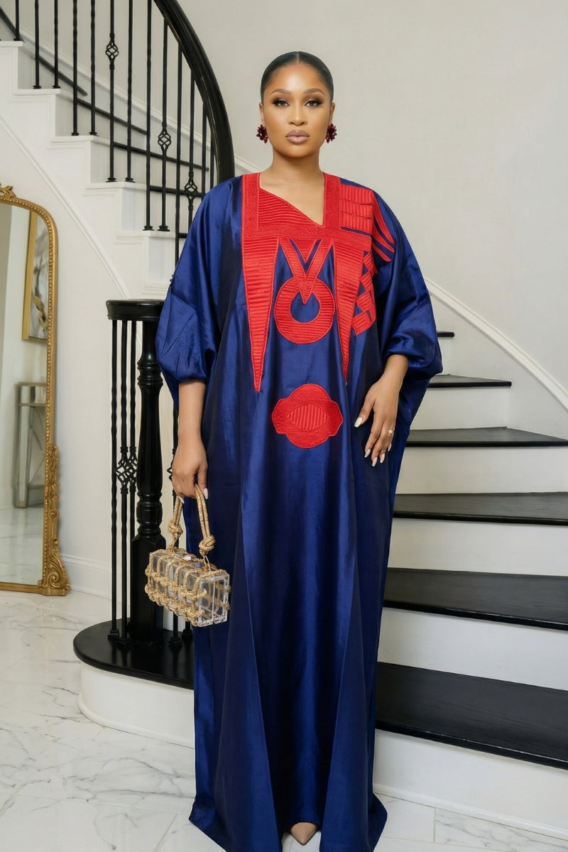 Omalicha – Rich Aunty Embroidered Bubu