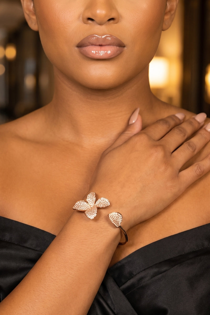 Luna Bloom Cuff Bracelet