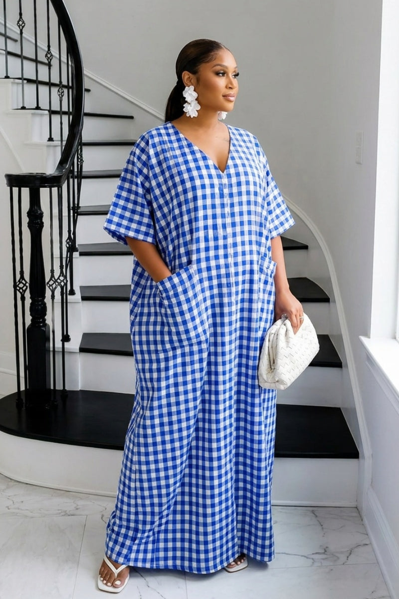 Heritage Luxe Gingham Bubu – Riviera