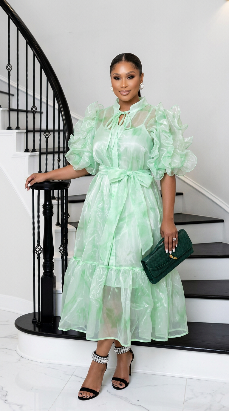 Aura Organza Dress