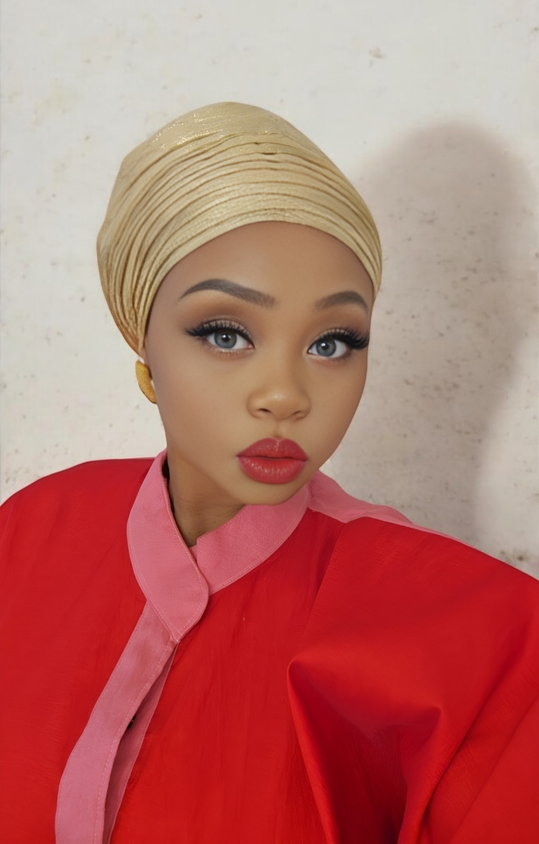 Rich Aunty Brocade Gele Cap Turban