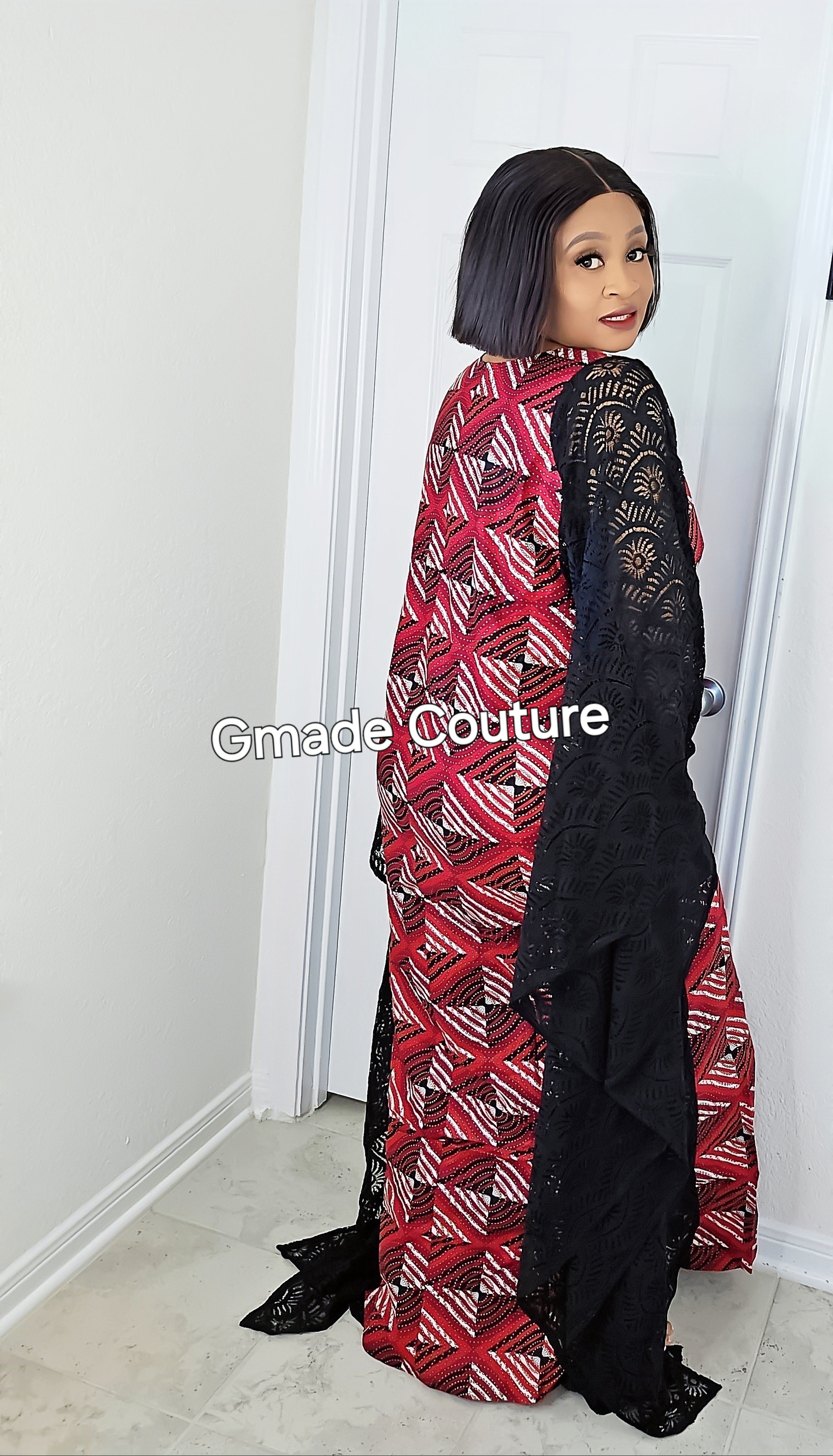 ADESUWA ANKARA +LACE COMBO