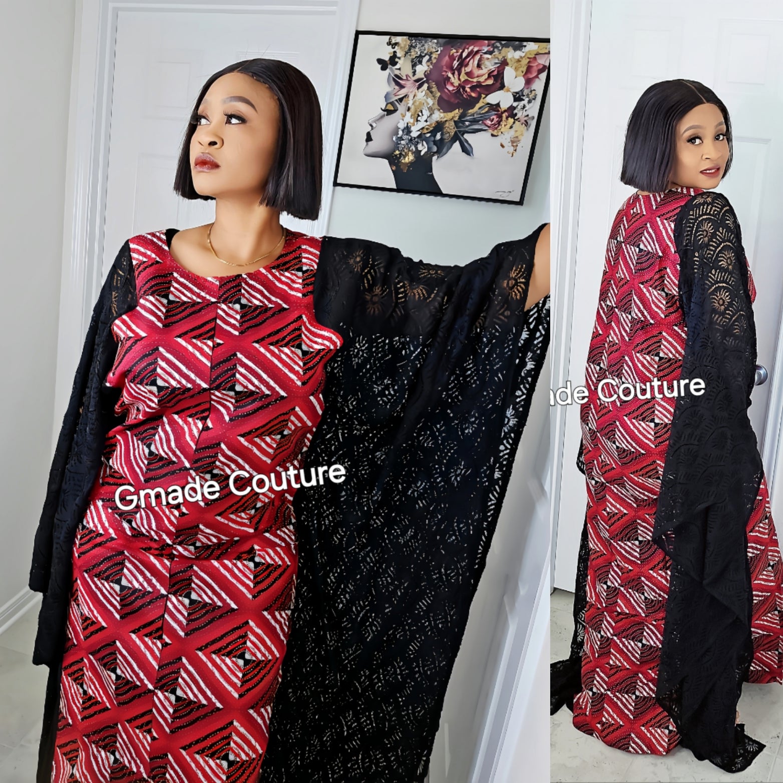 ADESUWA ANKARA +LACE COMBO