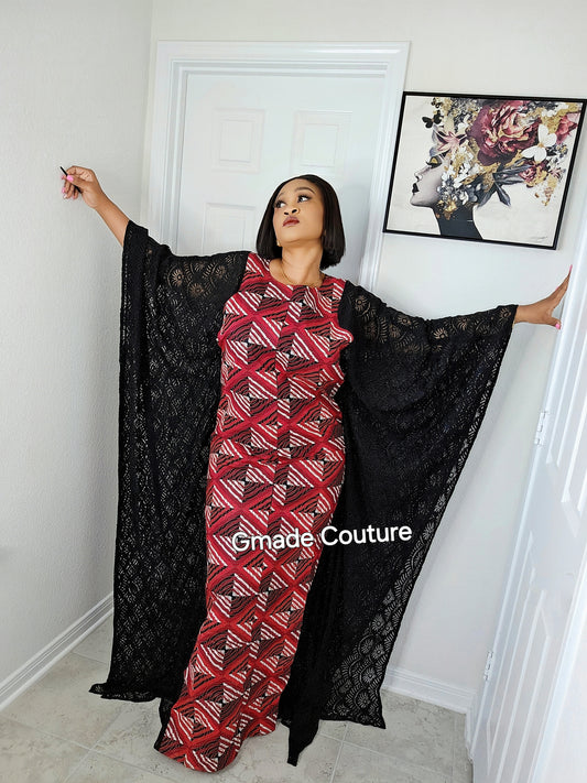 ADESUWA ANKARA +LACE COMBO