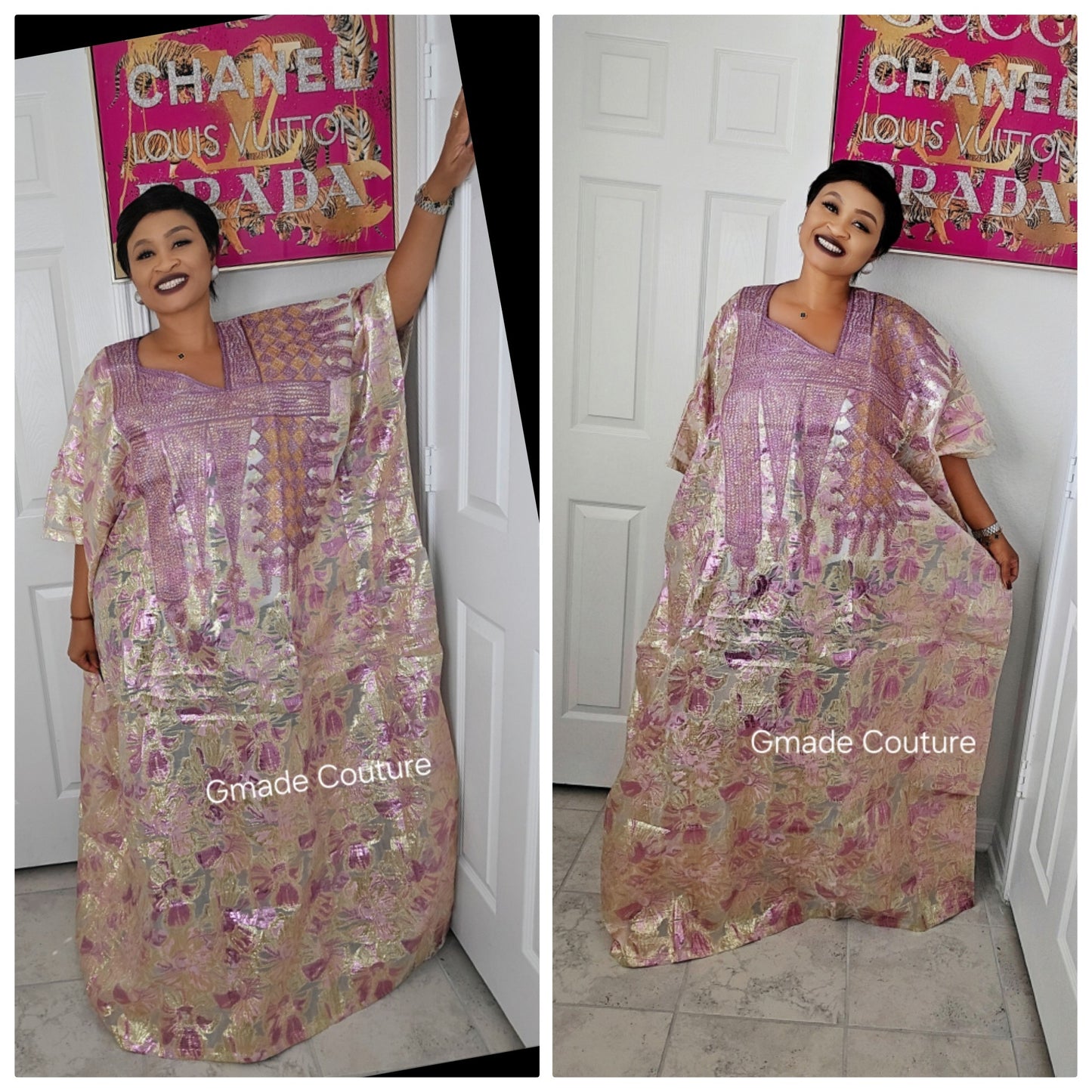 High Quality European Damask Brocade Cupion Agbada  Rich Aunty Luxurious  Agbada Bubu Maxi Dress Kaftan Dress fully embroidered with Matching Scarf