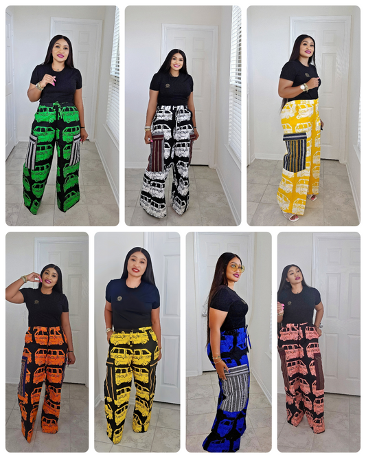 Ankara Cargo Pants – 100% Cotton African Print