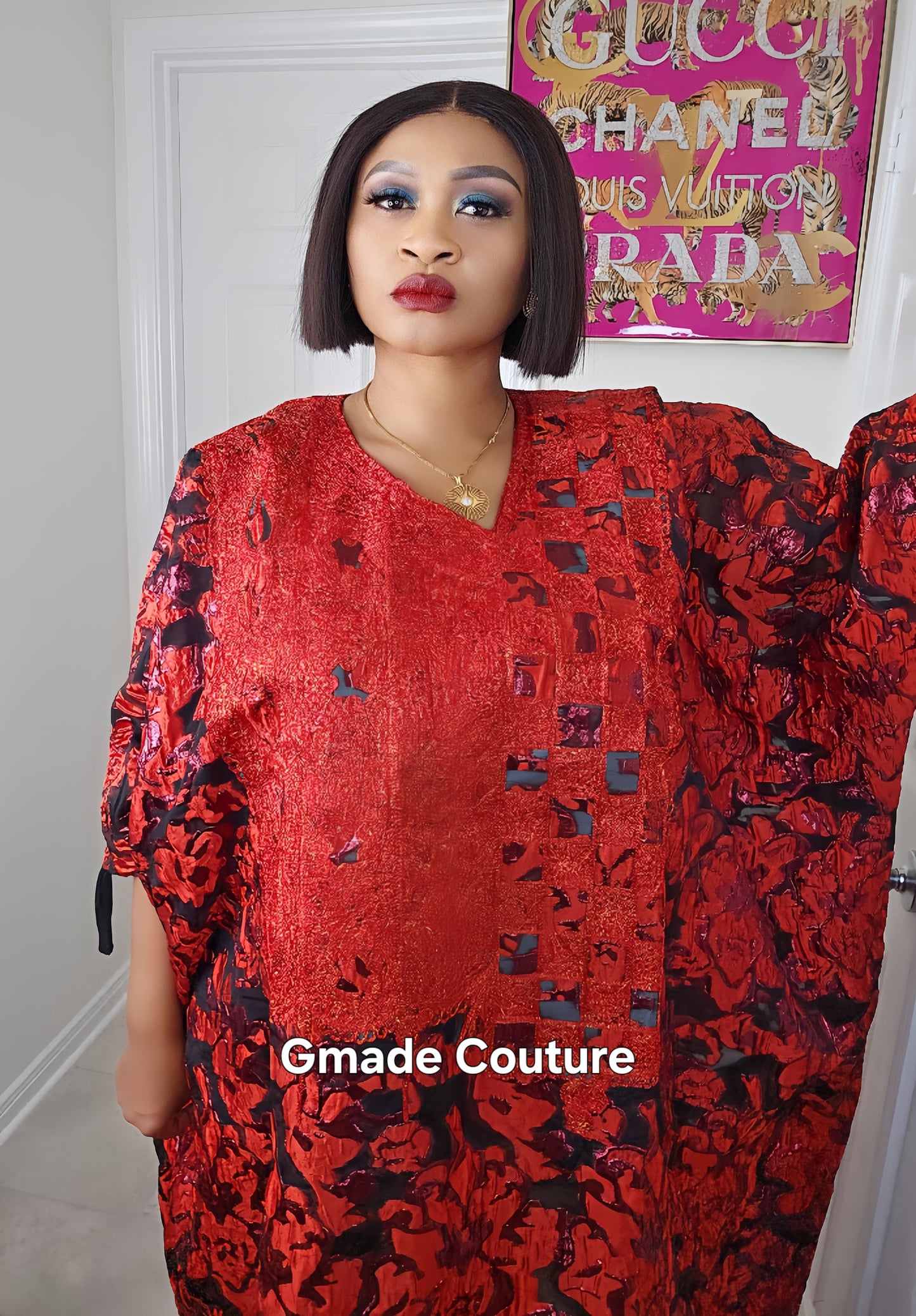 High Quality European Damask Brocade Cupion Agbada  Rich Aunty Luxurious  Agbada Bubu Maxi Dress Kaftan Dress fully embroidered with Matching Scarf