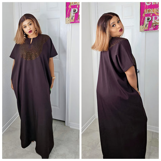 CHIC  BOUBOU SPARKLY KAFTAN WITH HIDDEN SIDES POCKETS 4 ( BESTSELLER)