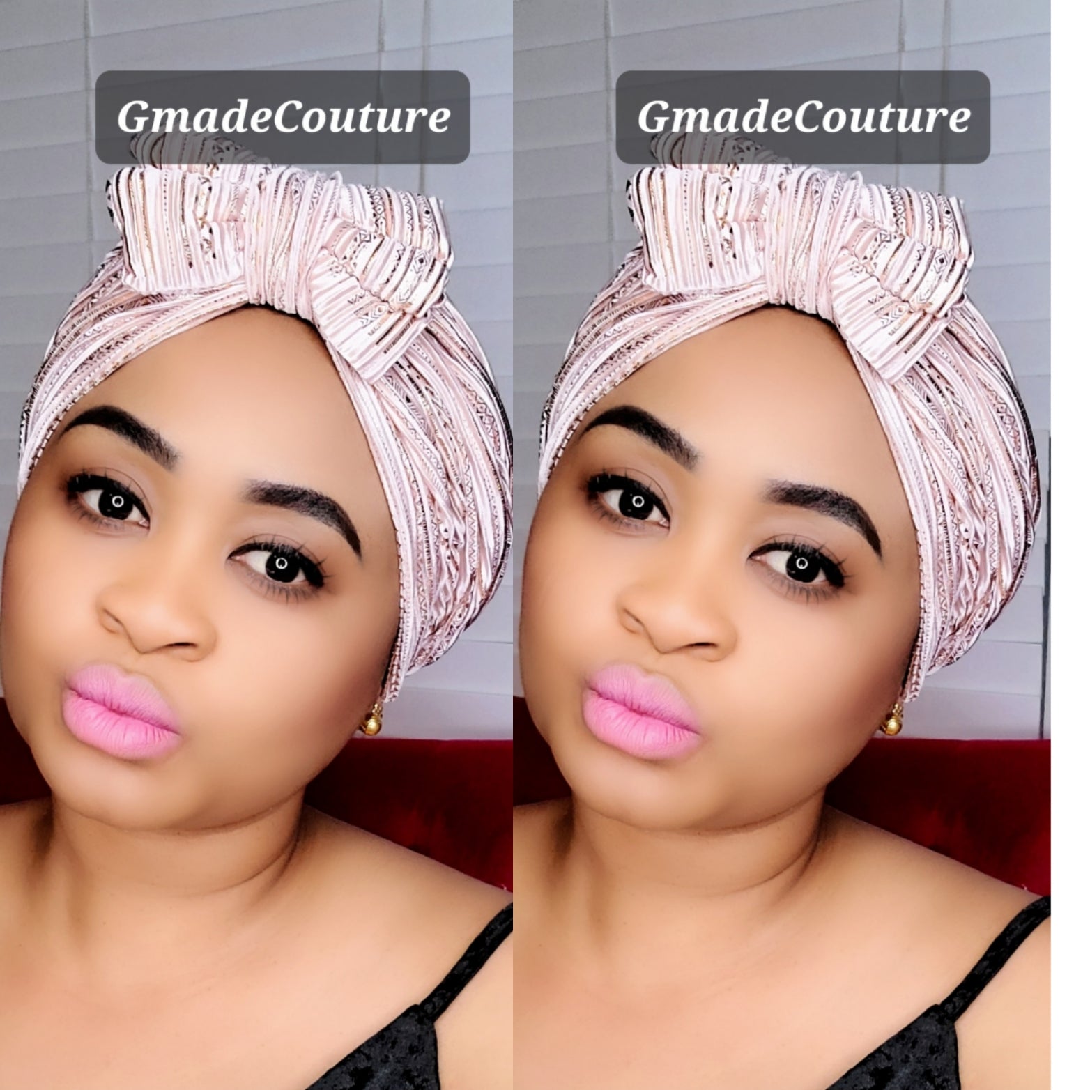 TURBAN TWIST CAP  ROSE UP-DO 1