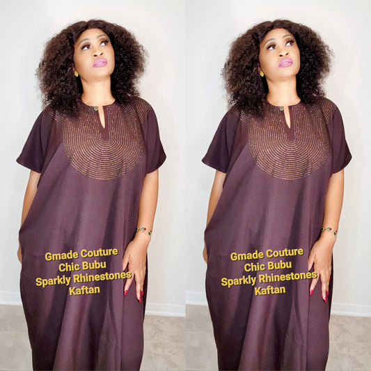 CHIC  BOUBOU SPARKLY KAFTAN WITH HIDDEN SIDES POCKETS 12  ( BESTSELLER)