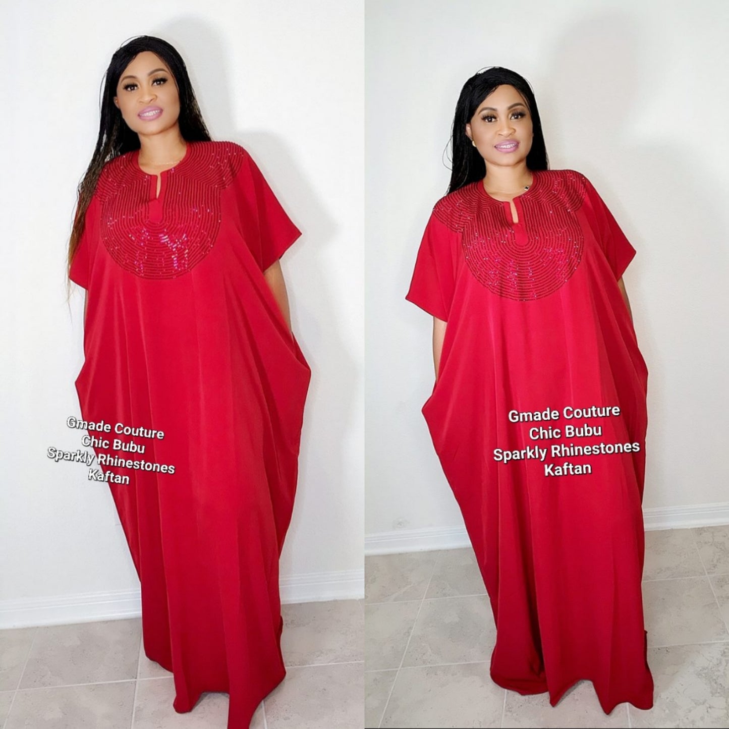 CHIC  BOUBOU SPARKLY KAFTAN WITH HIDDEN SIDES POCKETS 8 ( BESTSELLER)