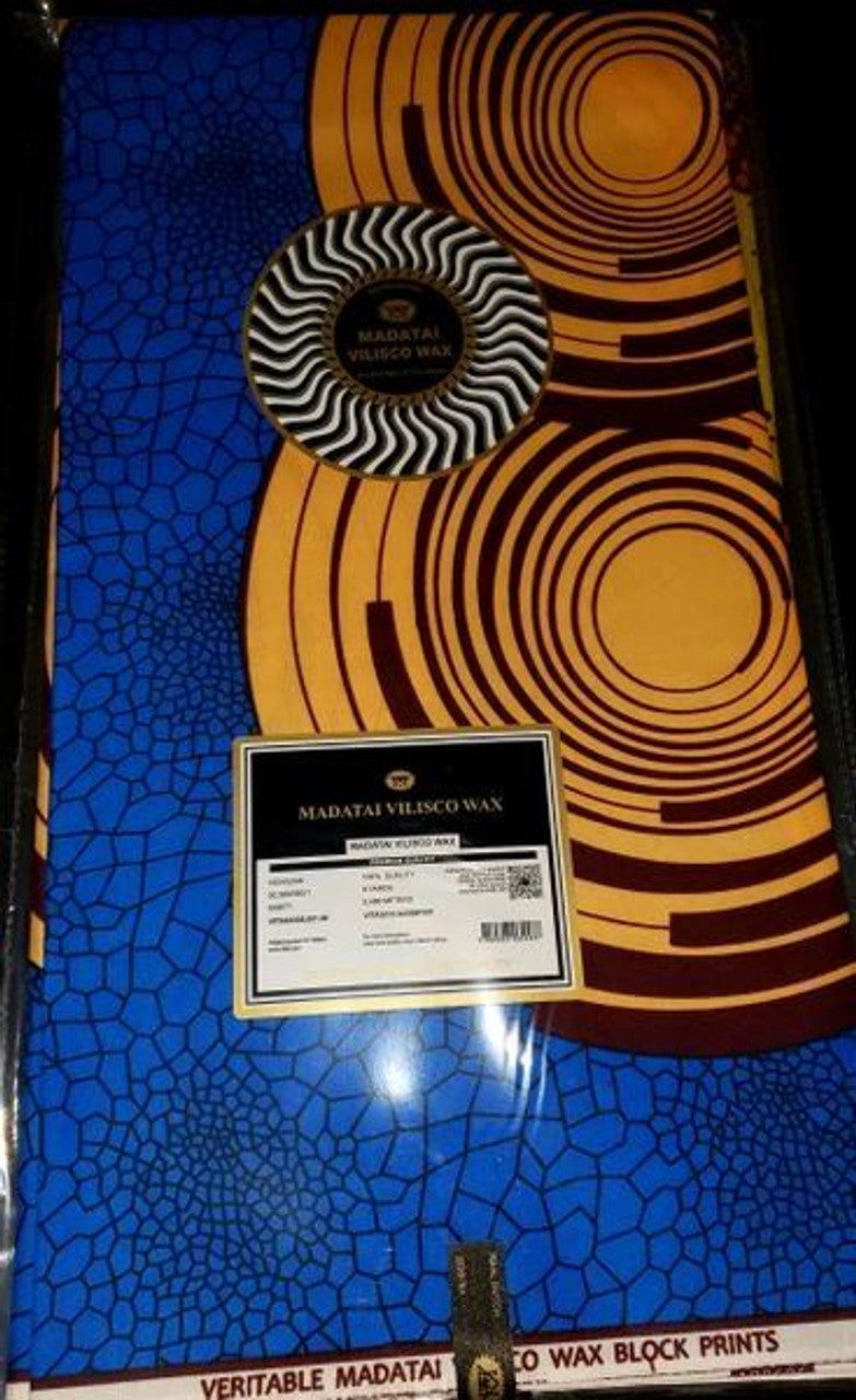 ANKARA DUTCH WAX FABRIC PRINT- 100% Cotton- 11